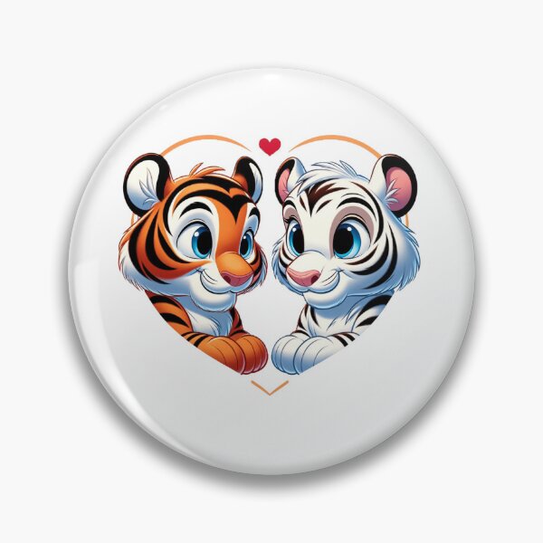 Item preview, Loving Tigers - Feline Valentine's Day Illustration designed and sold by Veteme.