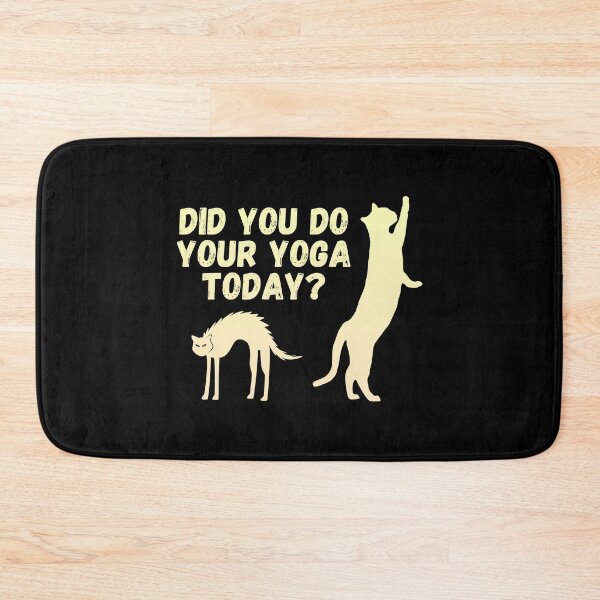 Item preview, Did you do your yoga today? | Cat stretching design designed and sold by Enchantedbox.