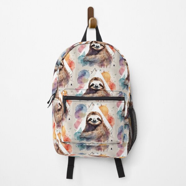 Item preview, Sloth in watercolor with triangles and blobs. designed and sold by kreativeadern.