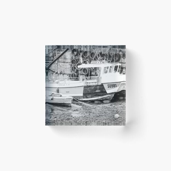 Item preview, Boats at Rosses Point Sligo bw designed and sold by eddiebarronshop.