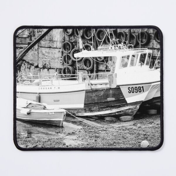 Item preview, Boats at Rosses Point Sligo bw designed and sold by eddiebarronshop.