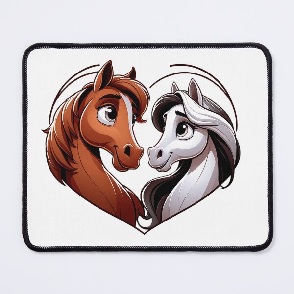 Item preview, Loving Horses - Equine Valentine's Day Illustration designed and sold by Veteme.