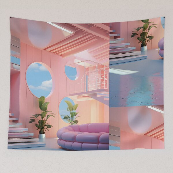 Item preview, Pastel Dreamscape: Modern Liminality designed and sold by dogwoofwoof.