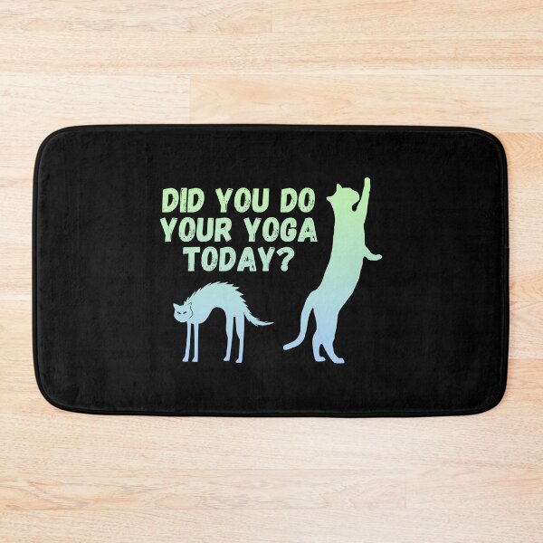 Item preview, Did you do your yoga today? | Cat stretching design designed and sold by Enchantedbox.