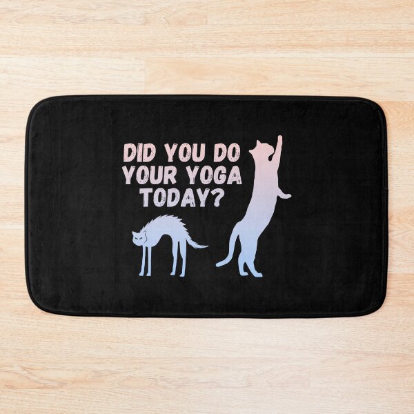 Item preview, Did you do your yoga today? | Cat stretching design designed and sold by Enchantedbox.