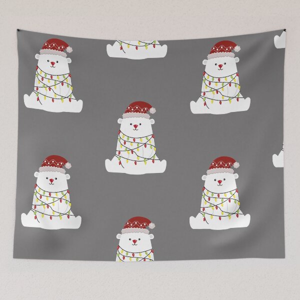 Item preview, Polar bear. Christmas bear. Cheerful bear. White. Christmas. designed and sold by MagelliShop.