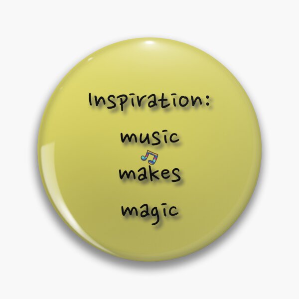 Item preview, (BF) Inspiration: music makes magic designed and sold by greatvibes4u.