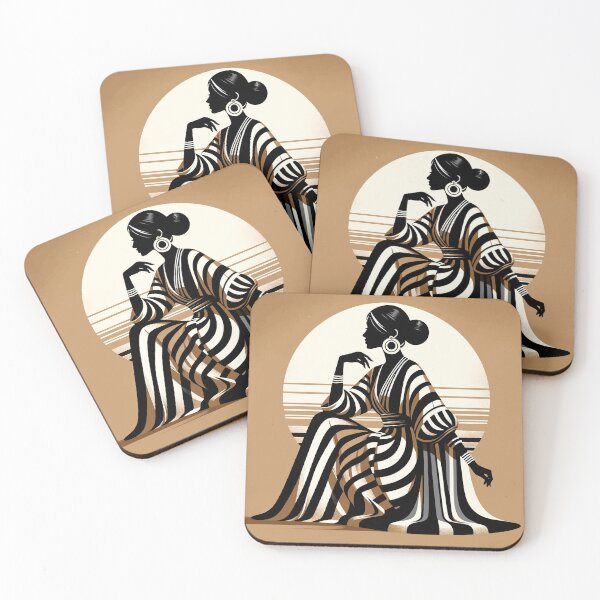 Item preview, Minimal Modern Urban Woman Silhouette Art   designed and sold by Mehwish.