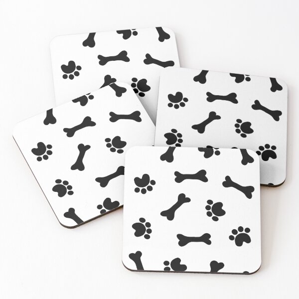 Item preview, Dog Pattern with Bones and Paws designed and sold by Anton Repetto.