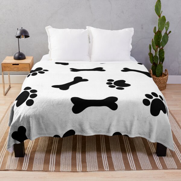 Item preview, Dog Pattern with Bones and Paws designed and sold by Anton Repetto.