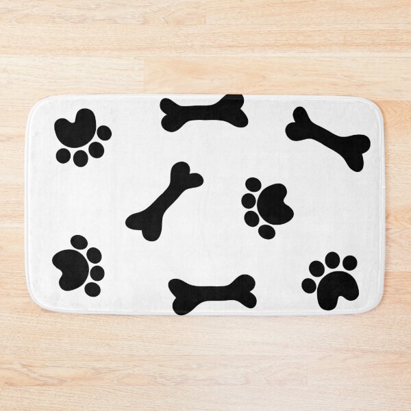 Item preview, Dog Pattern with Bones and Paws designed and sold by Anton Repetto.