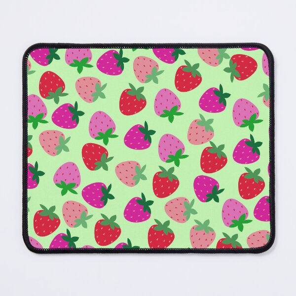 Item preview, strawberry field pink summer cute nature fruit girly pattern designed and sold by DesignYourWaystore.