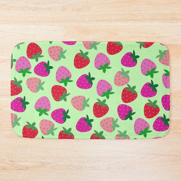 Item preview, strawberry field pink summer cute nature fruit girly pattern designed and sold by DesignYourWaystore.