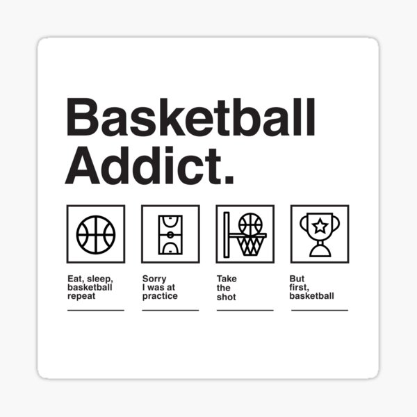 Item preview, Basketball Addict designed and sold by SabIllustration.