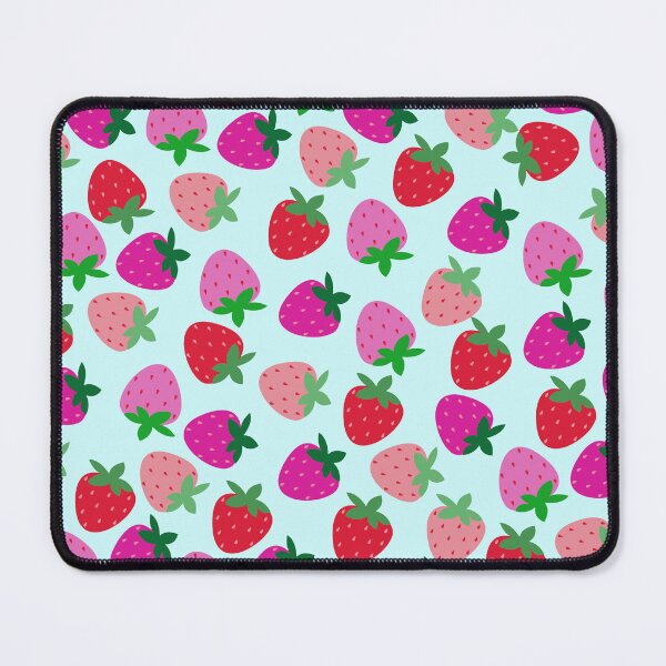 Item preview, strawberry field pink summer cute nature fruit girly pattern designed and sold by DesignYourWaystore.