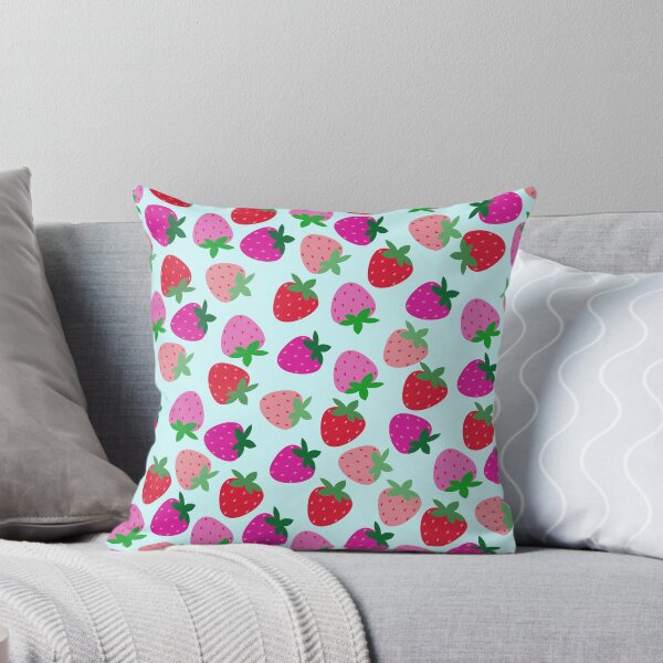 Item preview, strawberry field pink summer cute nature fruit girly pattern designed and sold by DesignYourWaystore.