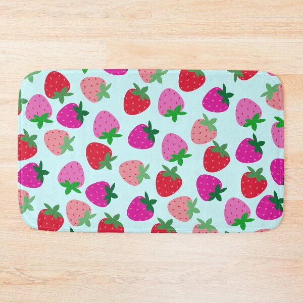 Item preview, strawberry field pink summer cute nature fruit girly pattern designed and sold by DesignYourWaystore.