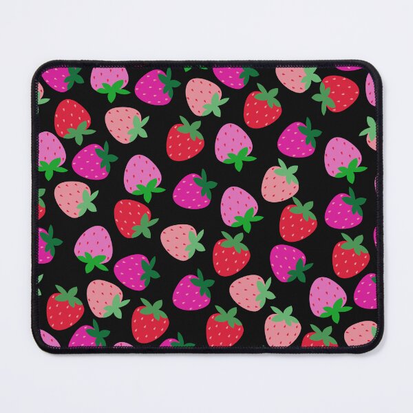 Item preview, strawberry field pink summer cute nature fruit girly pattern designed and sold by DesignYourWaystore.