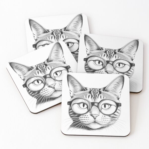 Item preview, Gato con lentes designed and sold by Albertpolaris.