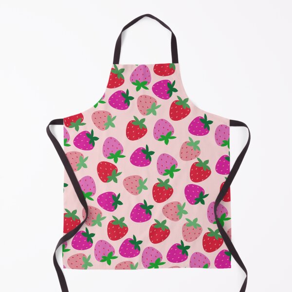 Item preview, strawberry field pink summer cute nature fruit girly pattern designed and sold by DesignYourWaystore.