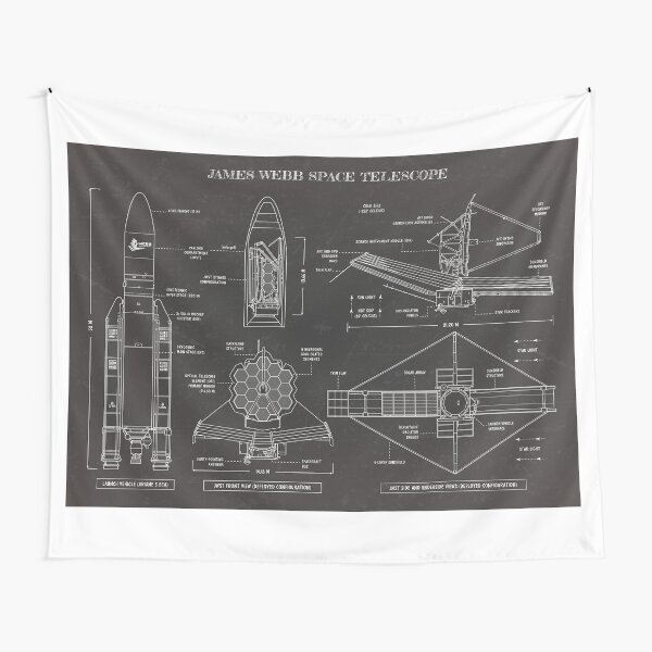 Item preview, James Webb Space Telescope (Blackboard) designed and sold by BGALAXY.