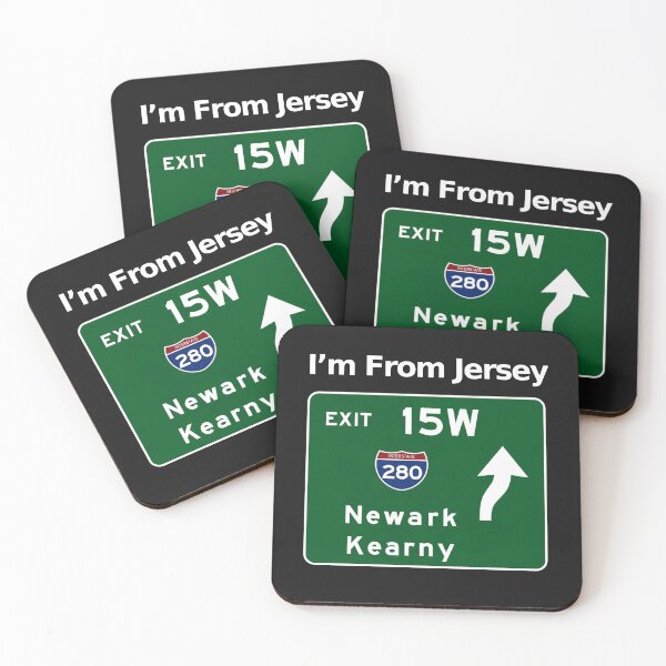 Item preview, From Jersey, New Jersey Newark, Kearny  Exit 15W Graphic Design designed and sold by CoolUniqueNovel.