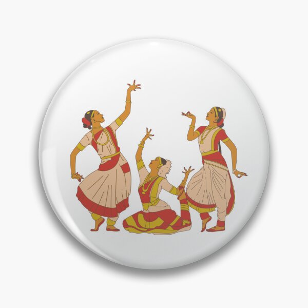 Item preview, 3 Bharathanatyam Dancers designed and sold by MakeUpExhibit.