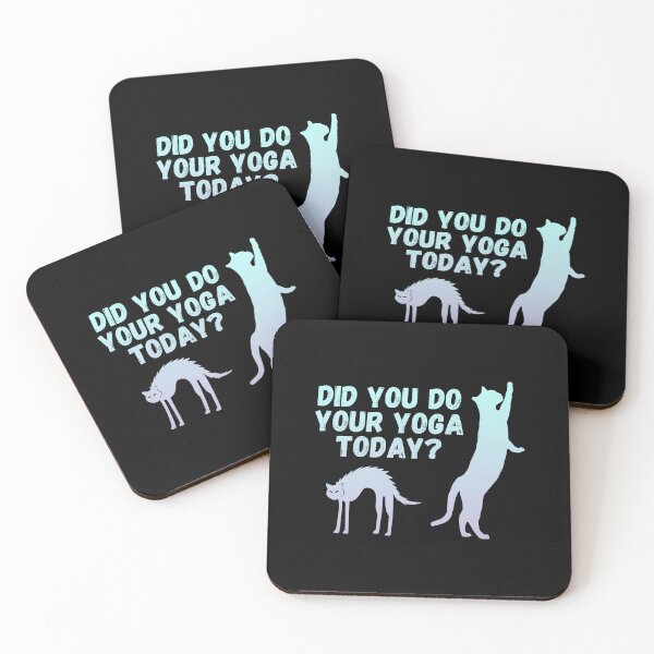 Item preview, Did you do your yoga today? | Cat stretching design designed and sold by Enchantedbox.