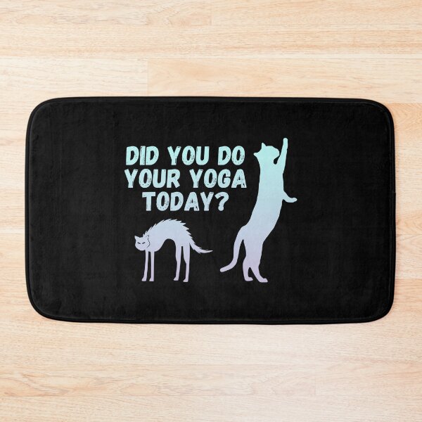 Item preview, Did you do your yoga today? | Cat stretching design designed and sold by Enchantedbox.