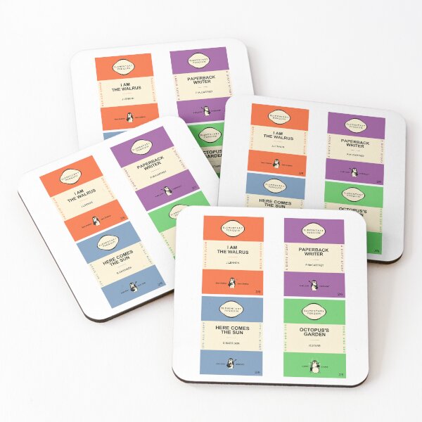 Item preview, Fab Four Elementary Penguin Classics Paperback Book cover art print designed and sold by YouNeedKitch.