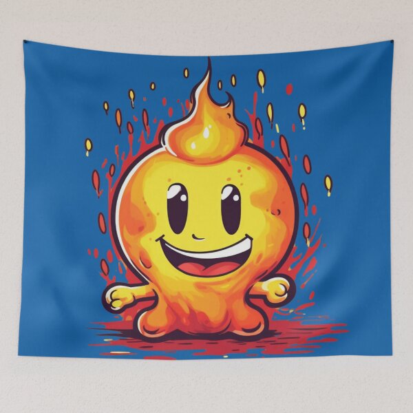 Item preview, Happy flame cute monster designed and sold by SkyEditor.