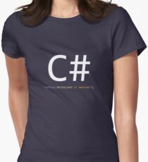 C# is awesome - Computer Programming Women's Fitted T-Shirt