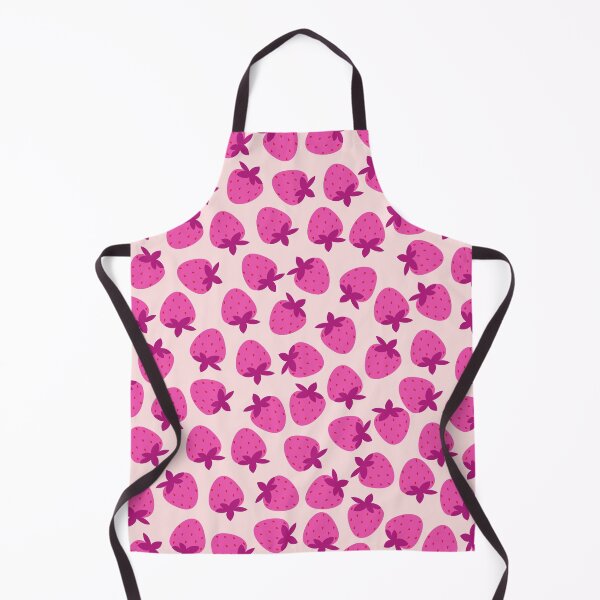 Item preview, pink strawberry field summer cute nature fruit girly pattern designed and sold by DesignYourWaystore.