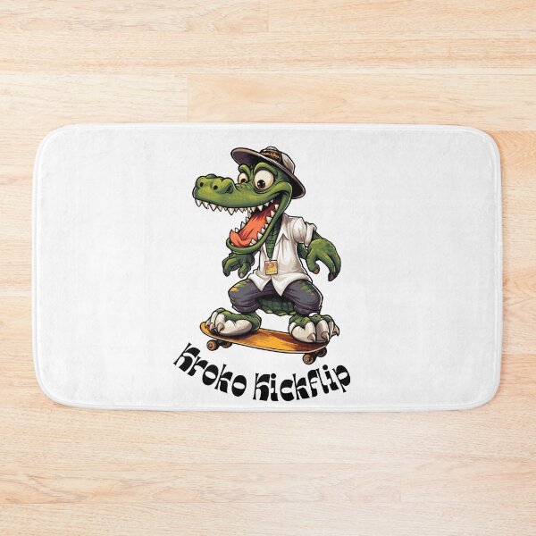Item preview, Kroko Kickflip skateboard crocodile designed and sold by aipolohu.