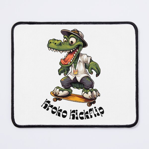 Item preview, Kroko Kickflip skateboard crocodile designed and sold by aipolohu.