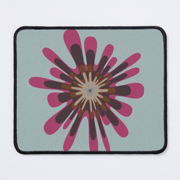 Item preview, Burgundy 60s Blossom Micro Stellate designed and sold by Tactux - Digital Artist.