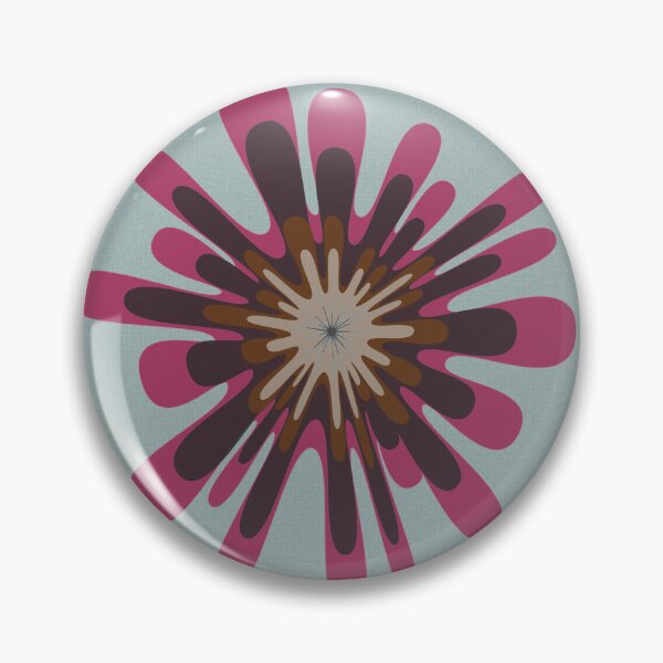 Item preview, Burgundy 60s Blossom Micro Stellate designed and sold by Tactux - Digital Artist.