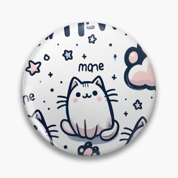 Item preview, "Whimsical 'Mew Mew' Art: Playful Cats in Vector Charm" designed and sold by Huycao211.