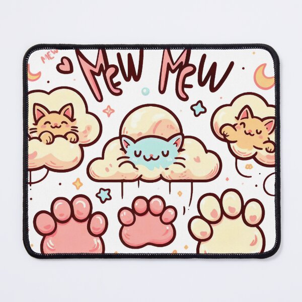 Item preview, "Whimsical 'Mew Mew' Art: Playful Cats in Vector Charm" designed and sold by Huycao211.