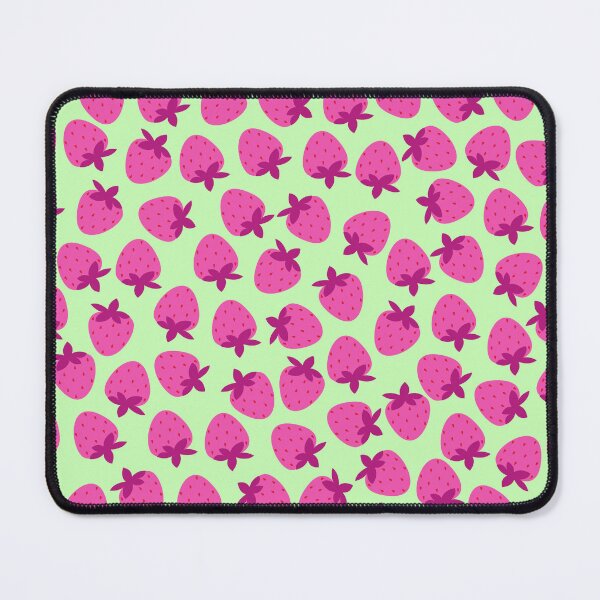 Item preview, pink strawberry field summer cute nature fruit girly pattern designed and sold by DesignYourWaystore.