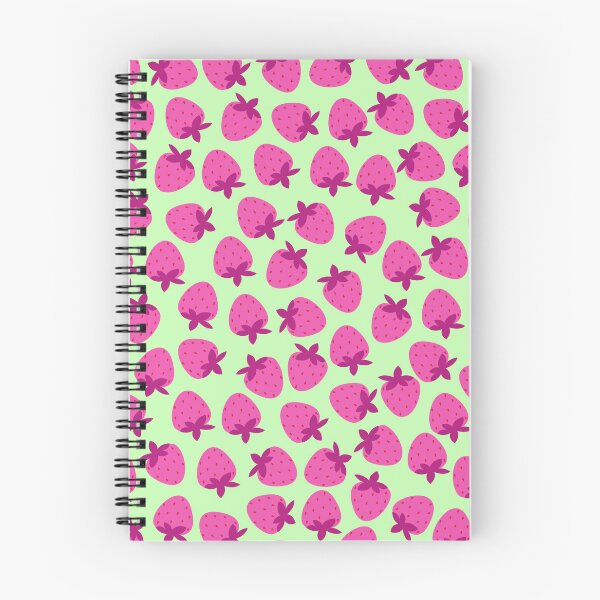 Item preview, pink strawberry field summer cute nature fruit girly pattern designed and sold by DesignYourWaystore.