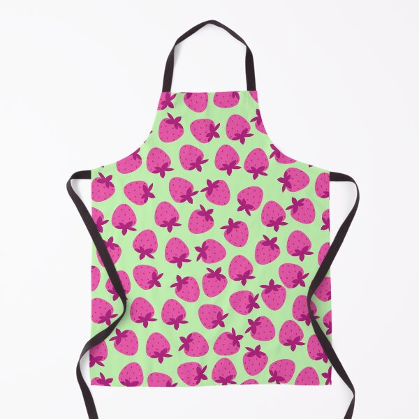 Item preview, pink strawberry field summer cute nature fruit girly pattern designed and sold by DesignYourWaystore.