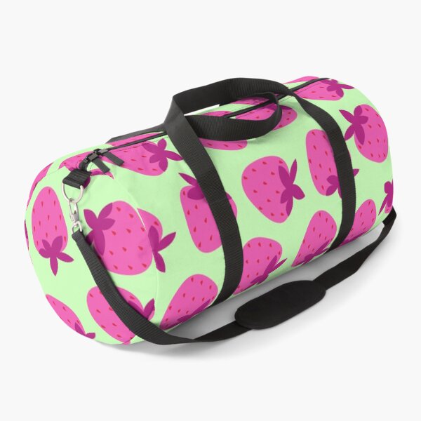 Item preview, pink strawberry field summer cute nature fruit girly pattern designed and sold by DesignYourWaystore.