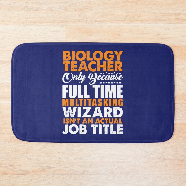 Item preview, Biology Teacher Is Not An Actual Job Title Funny designed and sold by caloudiaminart.