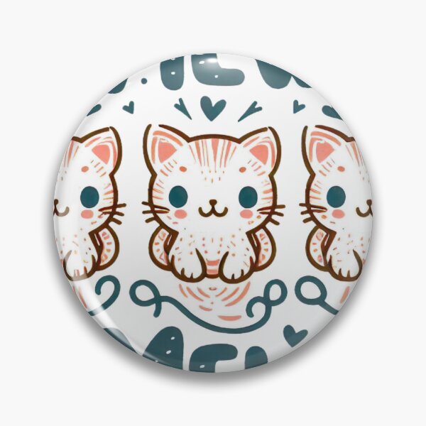 Item preview, "Whimsical 'Mew Mew' Art: Playful Cats in Vector Charm" designed and sold by Huycao211.
