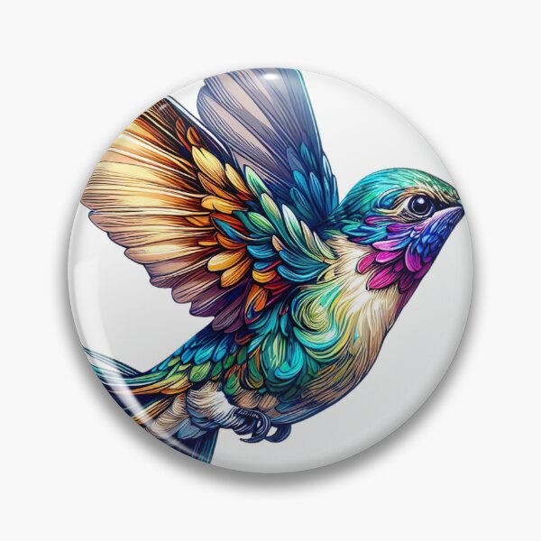 Item preview, "In Flight Beauty: Hand-Painted Hummingbird Art in Vector" designed and sold by Huycao211.