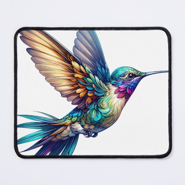 Item preview, "In Flight Beauty: Hand-Painted Hummingbird Art in Vector" designed and sold by Huycao211.