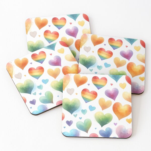 Item preview, Water Color Love LGBTQ+ rainbow flag designed and sold by Pord4Art.