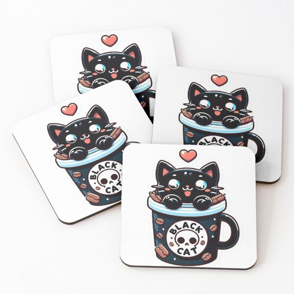 Item preview, black cat sticker  designed and sold by SpesWorld.