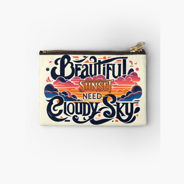Item preview, Beautiful Sunset need Cloudy Sky, typography designed and sold by maxmaj.